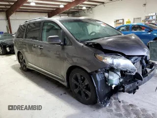 2011 Toyota Sienna SE with VIN 5TDXK3DCXBS159705, listed as a Copart auction lot 52173115 with 134,100 mi miles and Salvage Title. Bid and sale history available at carsss.com. Image 4.