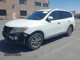 2013 Nissan Pathfinder SV with VIN 5N1AR2MN2DC657541, listed as a IAAI auction lot 41905930 with 311,578 mi miles. Bid and sale history available at carsss.com. Image 19.