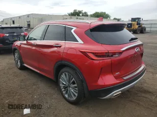2023 Infiniti QX50 Autograph with VIN 3PCAJ5DB6PF103025, listed as a Copart auction lot 58462355 with 9,100 mi miles and Salvage title. Bid and sale history available at DreamBid. Image 2.