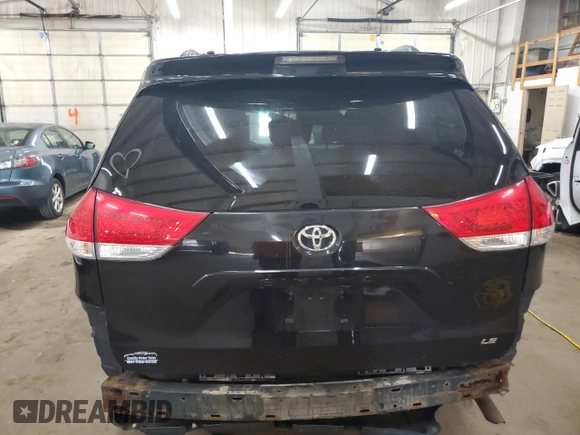 2011 Toyota Sienna LE AAS with VIN 5TDKK3DC0BS054584, listed as a Copart auction lot 55879075 with 217,989 mi miles and Salvage Title. Bid and sale history available at DreamBid. Image 6.