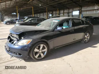 2007 Lexus GS 350 with VIN JTHBE96S870027236, listed as a Copart auction lot 69123714 with 206,250 mi miles and Salvage Title. Bid and sale history available at carsss.com. Image 1.