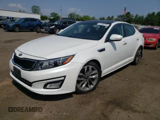 2014 Kia Optima SXL Turbo with VIN 5XXGR4A60EG314722, listed as a Copart auction lot 61589105 with 106,457 mi miles and Salvage title. Bid and sale history available at DreamBid. Image 1.