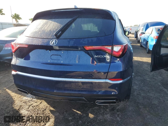 2023 Acura MDX w/Technology Package with VIN 5J8YD9H46PL007872, listed as a Copart auction lot 77379844 with 0 mi miles and Non Repairable. Bid and sale history available at carsss.com. Image 6.