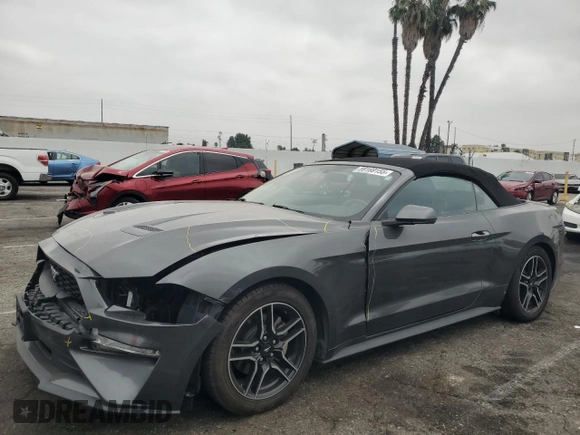 2020 Ford Mustang EcoBoost with VIN 1FATP8UH2L5184720, listed as a Copart auction lot 59169155 with 64,616 mi miles and Salvage title. Bid and sale history available at DreamBid. Image 1.