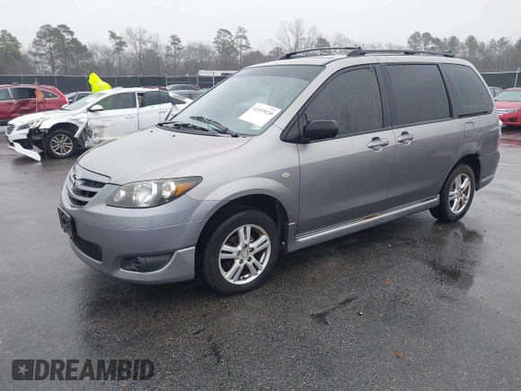 2005 Mazda MPV LX with VIN JM3LW28A050538622, listed as a IAAI auction lot 41555020 with 235,279 mi miles. Bid and sale history available at carsss.com. Image 2.