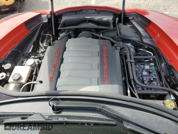 2015 Chevrolet Corvette Z51 3LT with VIN 1G1YL2D73F5121378, listed as a Copart auction lot 48764725 with 54,208 mi miles and Salvage Title. Bid and sale history available at carsss.com. Image 11.