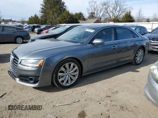 2017 Audi A8 Sport with VIN WAU43AFD2HN018729, listed as a Copart auction lot 46606155 with 88,734 mi miles and Salvage Title. Bid and sale history available at DreamBid. Image 1.