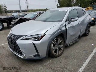 2019 Lexus UX with VIN JTHY3JBH3K2015326, listed as a Copart auction lot 49907933 with 44,545 mi miles. Bid and sale history available at carsss.com. Image 1.