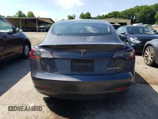 2022 Tesla Model 3 Long Range with VIN 5YJ3E1EB5NF105785, listed as a Copart auction lot 61304654 with 37,306 mi miles and Salvage Title. Bid and sale history available at DreamBid. Image 6.