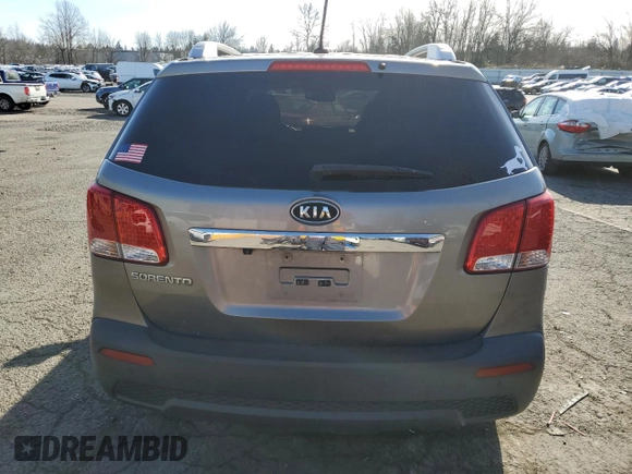 2012 Kia Sorento LX with VIN 5XYKT3A60CG296415, listed as a Copart auction lot 45319905 with 0 mi miles and Salvage Title. Bid and sale history available at carsss.com. Image 6.