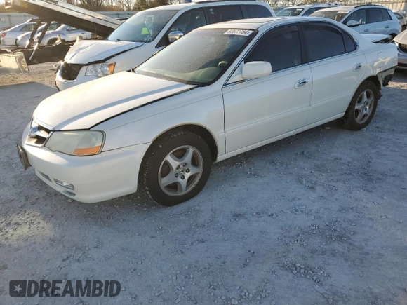 2003 Acura TL with VIN 19UUA56623A074933, listed as a Copart auction lot 82877754 with 143,467 mi miles and Salvage Title. Bid and sale history available at carsss.com. Image 1.