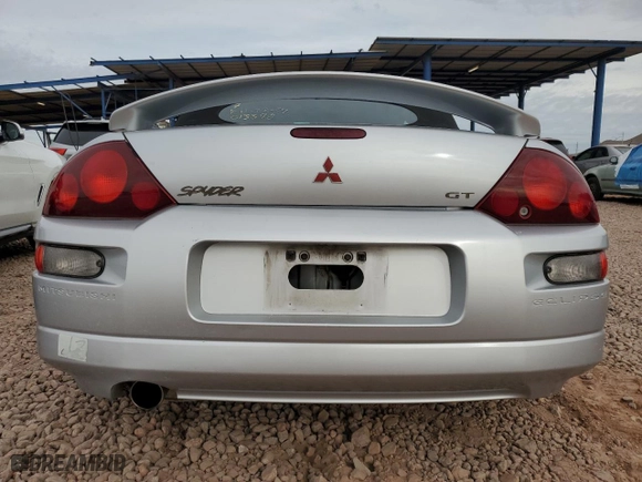 2001 Mitsubishi Eclipse GT with VIN 4A3AE85H21E013398, listed as a Copart auction lot 82793504 with 85,716 mi miles and Salvage Title. Bid and sale history available at carsss.com. Image 6.