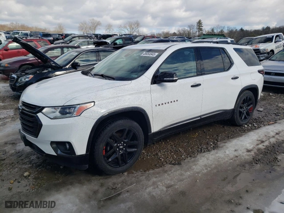 2018 Chevrolet Traverse Premier with VIN 1GNEVJKW6JJ162281, listed as a Copart auction lot 45654945 with 92,438 mi miles and Salvage Title. Bid and sale history available at carsss.com. Image 1.
