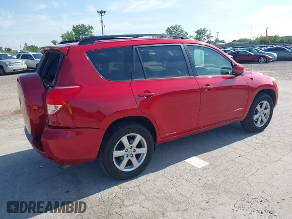 2008 Toyota RAV4 Limited with VIN JTMBK31V486033350, listed as a IAAI auction lot 42632204 with 142,542 mi miles and . Bid and sale history available at DreamBid. Image 4.