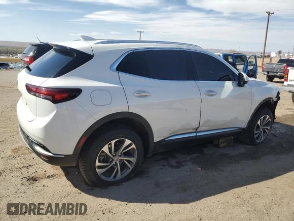 2022 Buick Envision Essence with VIN LRBFZPR47ND031386, listed as a Copart auction lot 48136765 with 97,120 mi miles and Salvage Title. Bid and sale history available at carsss.com. Image 3.
