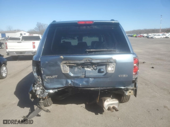 2008 Honda Pilot EX-L with VIN 5FNYF18758B028771, listed as a Copart auction lot 45295865 with 167,965 mi miles and Salvage Title. Bid and sale history available at carsss.com. Image 6.