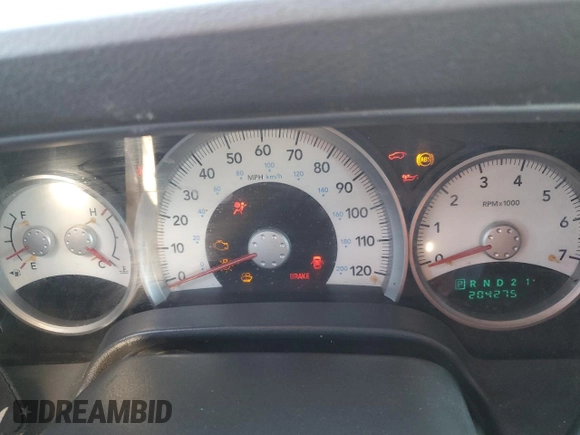 2005 Dodge Durango SLT with VIN 1D4HD48D25F513960, listed as a Copart auction lot 79028034 with 204,275 mi miles and Salvage title. Bid and sale history available at DreamBid. Image 9.