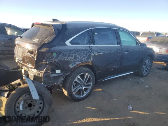 2018 Acura MDX Advance with VIN 5J8YD4H87JL009014, listed as a Copart auction lot 82551104 with 76,966 mi miles and Salvage Title. Bid and sale history available at carsss.com. Image 3.