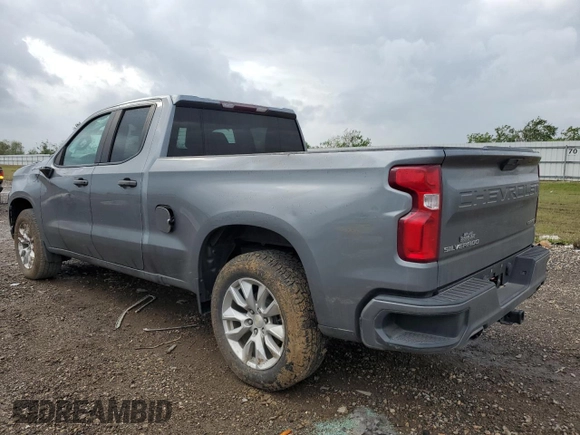 2020 Chevrolet Silverado 1500 Custom with VIN 1GCRWBEF3LZ191136, listed as a Copart auction lot 81049624 with 77,711 mi miles and Salvage Title. Bid and sale history available at carsss.com. Image 2.