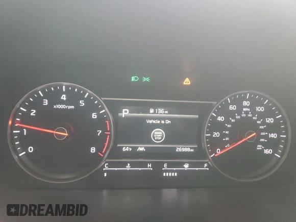 2022 Kia Sorento X-Line S with VIN 5XYRLDLC3NG146244, listed as a Copart auction lot 81546714 with 26,988 mi miles and Salvage Title. Bid and sale history available at DreamBid. Image 9.