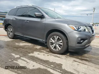 2017 Nissan Pathfinder Platinum with VIN 5N1DR2MN7HC695060, listed as a Copart auction lot 62096275 with 180,221 mi miles and Salvage title. Bid and sale history available at DreamBid. Image 4.