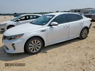 2018 Kia Optima LX z VIN 5XXGT4L36JG229687, wystawiony jako Copart lot #57430535 z przebiegiem 83 066 mil mil oraz Szkoda całkowita • Salvage title. Historia ofert i sprzedaży dostępna na DreamBid. Obrazek 1.