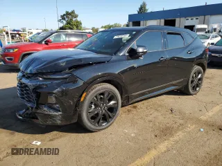 2022 Chevrolet Blazer RS z VIN 3GNKBKRS0NS219177, wystawiony jako Copart lot #71610744 z przebiegiem 23 116 mil mil oraz Szkoda całkowita • Salvage title. Historia ofert i sprzedaży dostępna na DreamBid. Obrazek 1.