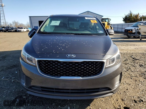 2016 Kia Sedona LX with VIN KNDMB5C13G6197234, listed as a Copart auction lot 49785995 with 87,207 mi miles and Salvage Title. Bid and sale history available at carsss.com. Image 5.