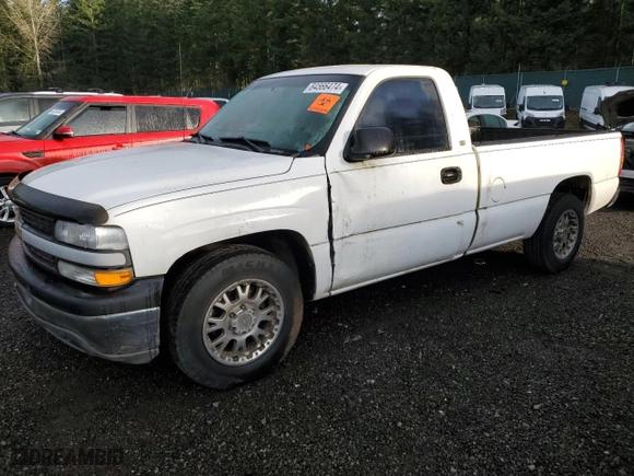2002 Chevrolet Silverado 1500 with VIN 1GCEC14W82Z158893, listed as a Copart auction lot 84566474 with 282,632 mi miles and Clean Title. Bid and sale history available at carsss.com. Image 1.
