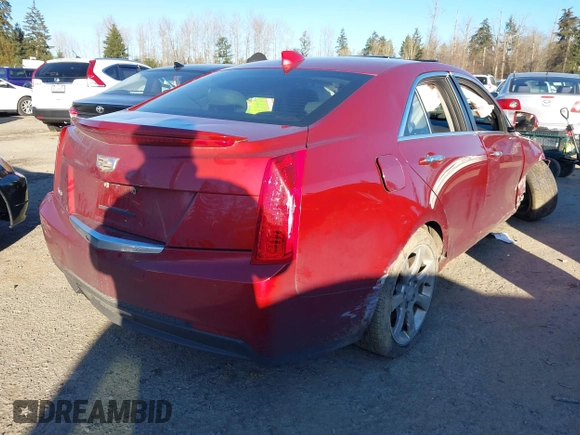 2015 Cadillac ATS Sedan Luxury RWD with VIN 1G6AB5RA9F0121967, listed as a IAAI auction lot 41557208 with 65,122 mi miles. Bid and sale history available at carsss.com. Image 4.