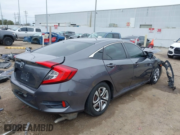 2017 Honda Civic Sedan LX with VIN 2HGFC2F63HH563674, listed as a IAAI auction lot 41633602 with 1 mi miles. Bid and sale history available at carsss.com. Image 4.