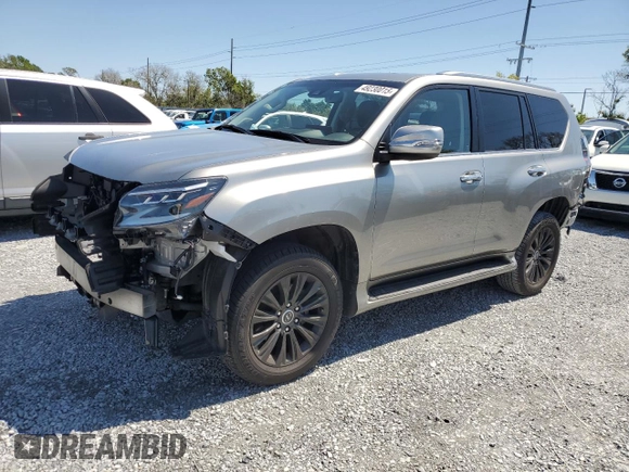 2023 Lexus GX with VIN JTJAM7BX0P5368300, listed as a Copart auction lot 49230015 with 17,953 mi miles and Salvage Title. Bid and sale history available at carsss.com. Image 1.