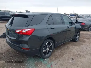 2020 Chevrolet Equinox LS with VIN 3GNAXHEV7LS614583, listed as a IAAI auction lot 41559289 with 75,596 mi miles. Bid and sale history available at carsss.com. Image 4.