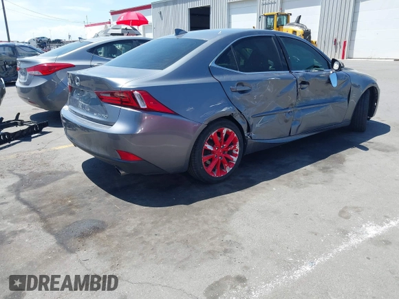 2014 Lexus IS 250 with VIN JTHCF1D24E5011721, listed as a IAAI auction lot 42374087 with 115,613 mi miles and . Bid and sale history available at DreamBid. Image 4.