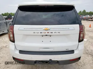 2021 Chevrolet Suburban LT with VIN 1GNSCCKD2MR265366, listed as a Copart auction lot 65439595 with 106,345 mi miles and Salvage title. Bid and sale history available at DreamBid. Image 6.
