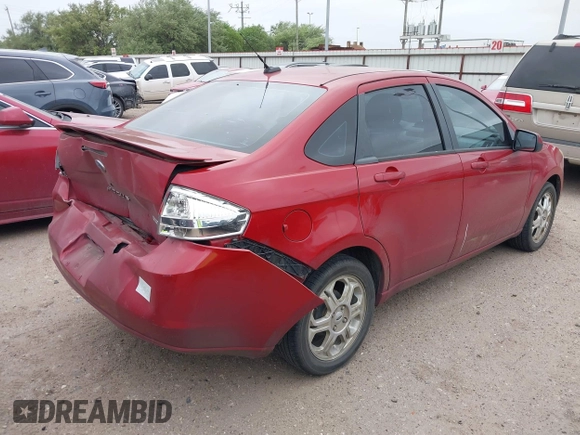 2009 Ford Focus SES with VIN 1FAHP36N59W244231, listed as a IAAI auction lot 41967664 with 141,937 mi miles. Bid and sale history available at carsss.com. Image 4.