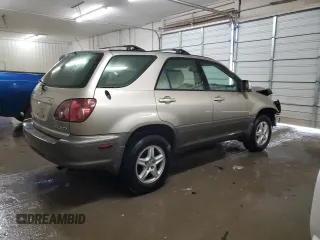 2000 Lexus RX 300 with VIN JT6HF10U2Y0163424, listed as a Copart auction lot 83649934 with 143,432 mi miles and Salvage Title. Bid and sale history available at carsss.com. Image 3.