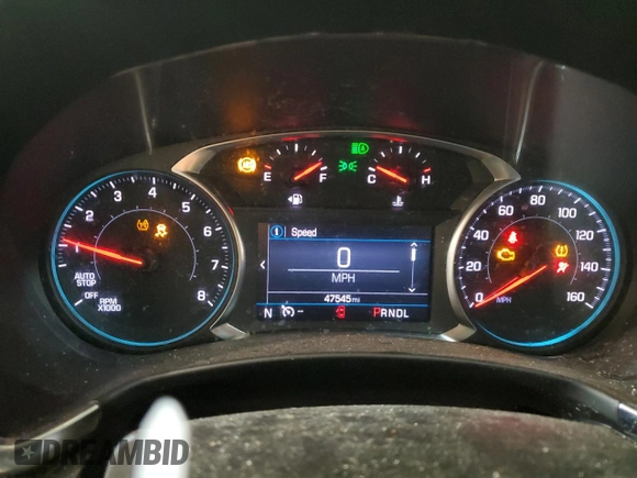 2022 Chevrolet Equinox LT with VIN 3GNAXKEV2NS244921, listed as a Copart auction lot 57093084 with 47,545 mi miles and Non Repairable. Bid and sale history available at DreamBid. Image 9.
