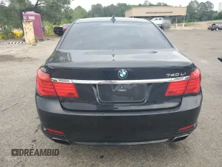 2012 BMW 7 Series 740Li with VIN WBAKB4C59CC576476, listed as a Copart auction lot 55670215 with 100,907 mi miles and Salvage title. Bid and sale history available at DreamBid. Image 6.