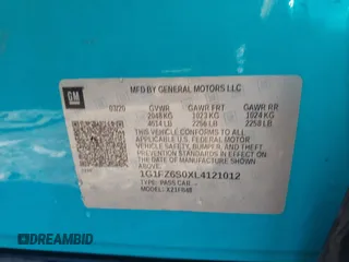 2020 Chevrolet Bolt EV Premier with VIN 1G1FZ6S0XL4121012, listed as a IAAI auction lot 41503991 with 56,957 mi miles and . Bid and sale history available at DreamBid. Image 9.