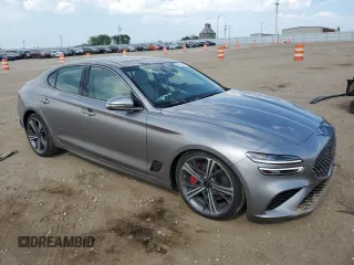 2024 Genesis G70 2.5T with VIN KMTG34SC4RU140774, listed as a Copart auction lot 65416434 with 3,189 mi miles and Salvage Title. Bid and sale history available at carsss.com. Image 4.