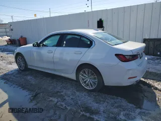 2024 BMW 3 Series 330i xDrive with VIN 3MW89FF07R8E23225, listed as a Copart auction lot 47425445 with 0 mi miles and Salvage Title. Bid and sale history available at carsss.com. Image 2.