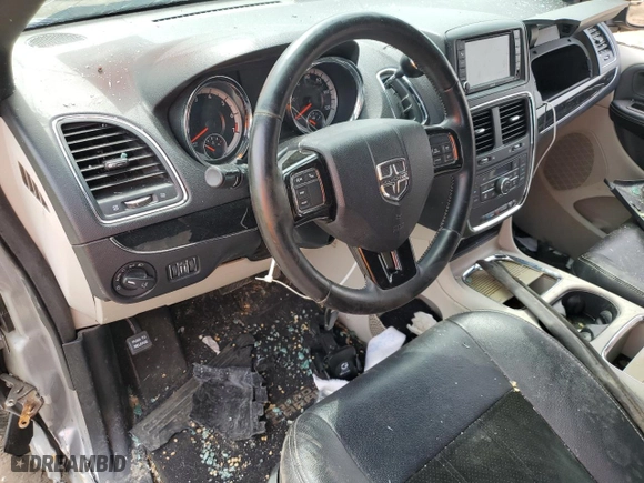 2016 Dodge Grand Caravan SXT with VIN 2C4RDGCG9GR197053, listed as a Copart auction lot 53143785 with 112,202 mi miles and Salvage Title. Bid and sale history available at carsss.com. Image 8.