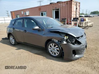 2013 Mazda 3 i Touring with VIN JM1BL1L74D1735434, listed as a Copart auction lot 60664325 with 458,686 mi miles and Salvage title. Bid and sale history available at DreamBid. Image 4.