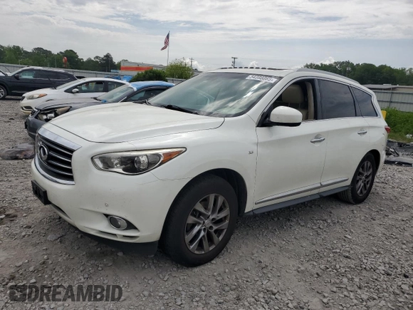 2015 Infiniti QX60 with VIN 5N1AL0MM2FC542941, listed as a Copart auction lot 54398865 with 158,142 mi miles and Clean Title. Bid and sale history available at carsss.com. Image 1.
