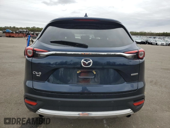 2021 Mazda CX-9 Touring with VIN JM3TCBCY4M0534696, listed as a Copart auction lot 52870575 with 39,818 mi miles and Salvage Title. Bid and sale history available at carsss.com. Image 6.