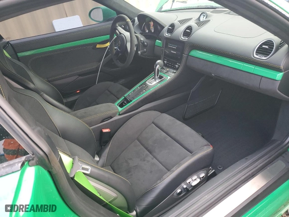 2023 Porsche 718 Cayman GT4 with VIN WP0AC2A83PS275212, listed as a Copart auction lot 44219635 with 11,711 mi miles and Salvage Title. Bid and sale history available at carsss.com. Image 8.