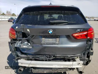 2017 BMW X1 xDrive28i with VIN WBXHT3C35H5F76415, listed as a Copart auction lot 48533495 with 66,448 mi miles and Salvage Title. Bid and sale history available at carsss.com. Image 6.