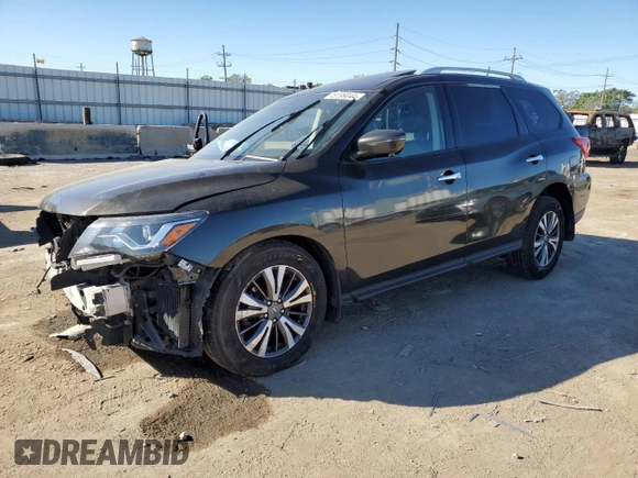 2017 Nissan Pathfinder SL with VIN 5N1DR2MM9HC673794, listed as a Copart auction lot 73199044 with Not provided miles and Salvage title. Bid and sale history available at DreamBid. Image 1.