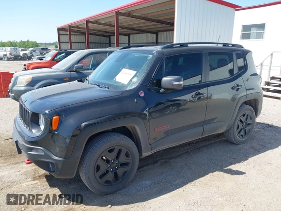 2018 Jeep Renegade Trailhawk with VIN ZACCJBCB0JPG78827, listed as a IAAI auction lot 42240590 with 72,736 mi miles and . Bid and sale history available at DreamBid. Image 12.
